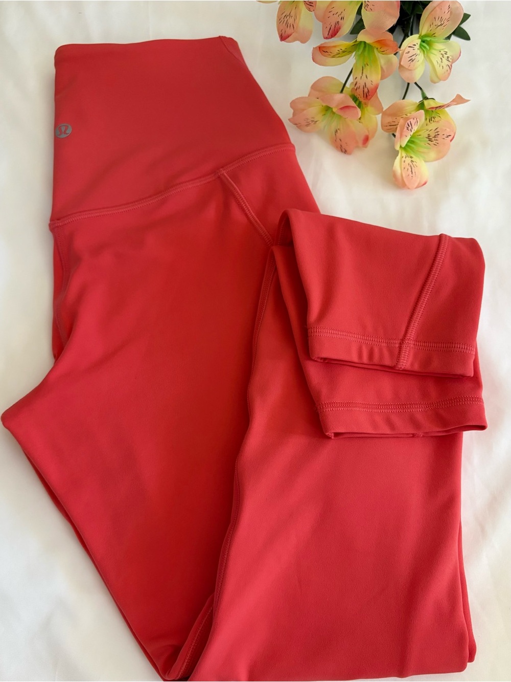 Lululemon Align High Rise Pocket 25” Leggings Salmon Coral Size 6